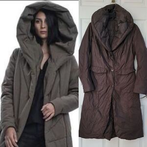ADD Brown Down Puffer Long Coat 6